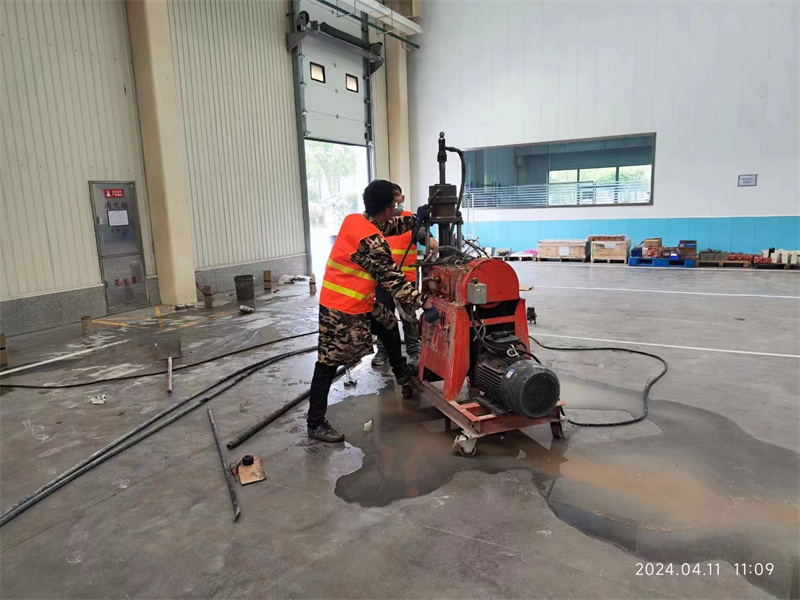 湖南厂房地面下沉塌陷注浆加固施工